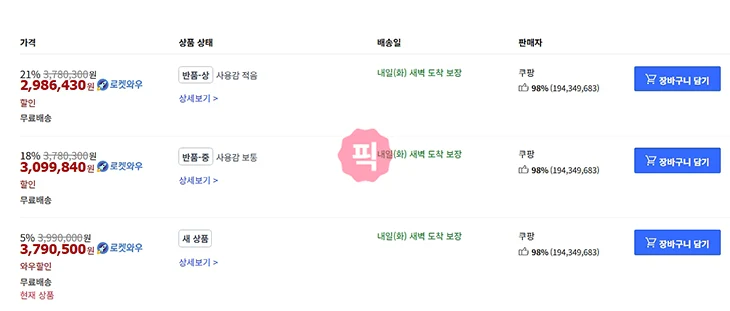 쿠팡 반품 중 상품, 사도 괜찮을까 직접 구매해봤습니다