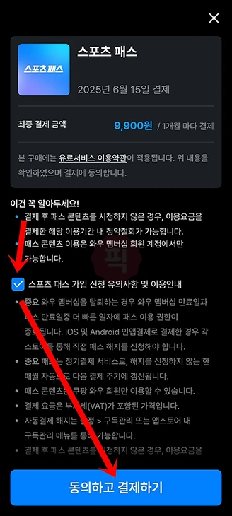 쿠팡플레이 스포츠패스 가입 방법 및 구독 요금 총정리
