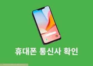 내 휴대폰 통신사 확인 방법, 알뜰폰 휴대전화도 조회 가능