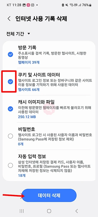 삼성 인터넷 쿠키 삭제 방법 PC와 갤럭시에서 쉽게 정리