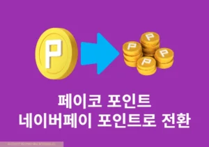 페이코 포인트 네이버페이 포인트로 전환 방법 간단하게 보내기