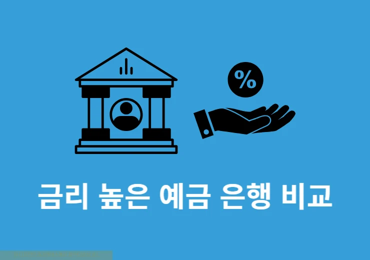 금리 높은 예금 은행 비교 추천, 찾는 방법 3가지 정리
