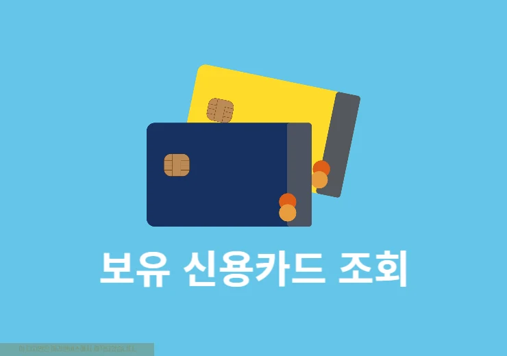 보유 신용카드 조회 방법, 내 명의 카드 한 번에 확인하는 법