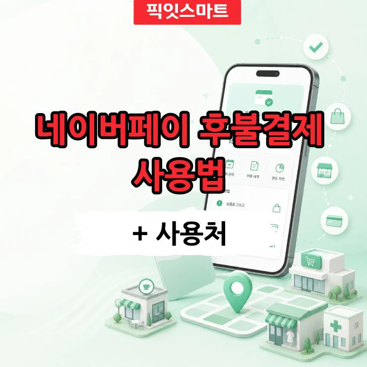 네이버페이 후불결제 사용법과 사용처 어디서 쓸 수 있을까