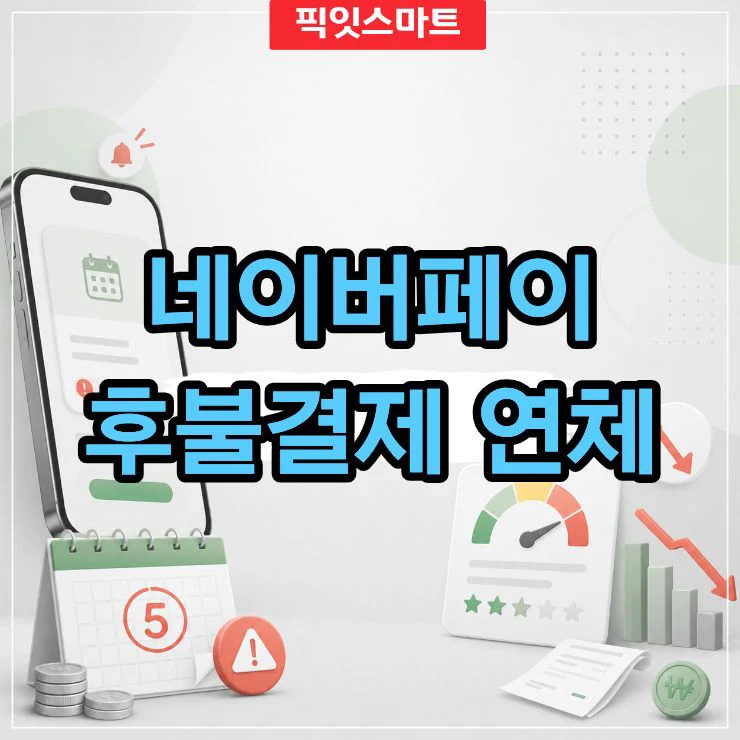 네이버페이 후불결제 연체 5일, 신용점수 영향 정리