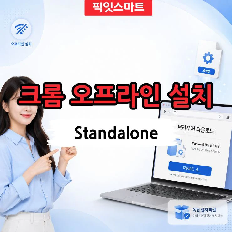 크롬 오프라인 설치 방법, Standalone 설치파일 다운로드 정리