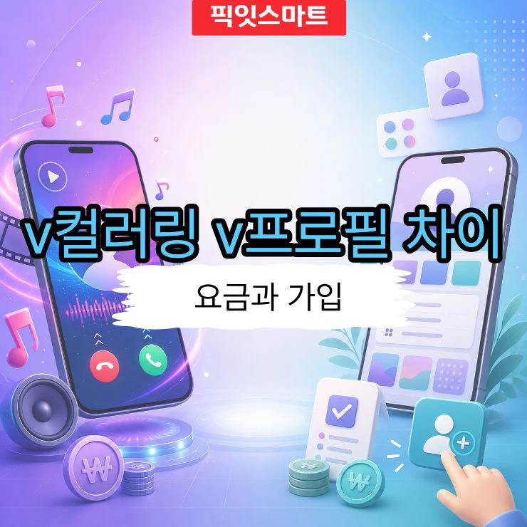 v컬러링 v프로필 차이, 이용 요금과 가입 방법 총정리