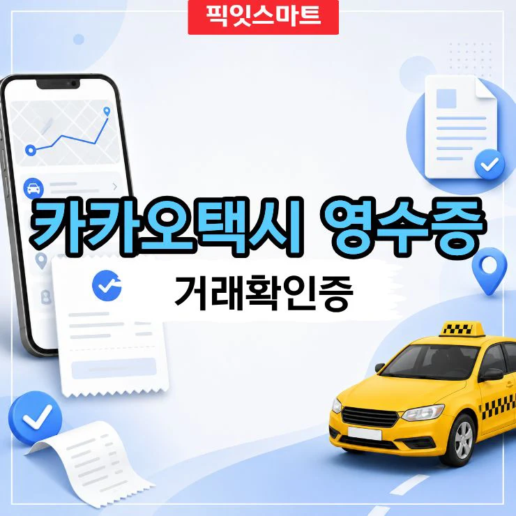 카카오택시 영수증 없을 때 앱에서 거래확인증 발급하는 법