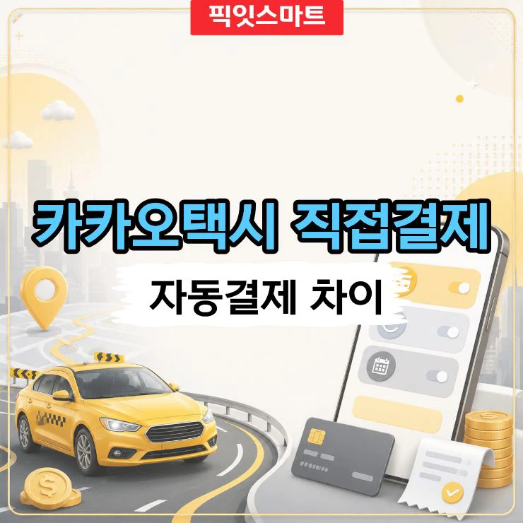카카오택시 직접결제 방법, 후불결제와 자동결제 차이 정리