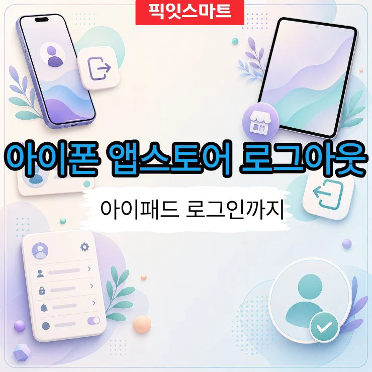 아이폰 앱스토어 로그아웃 및 로그인 방법 아이패드까지 정리