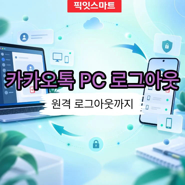 카카오톡 PC 로그아웃 방법, 모바일에서 원격 로그아웃까지