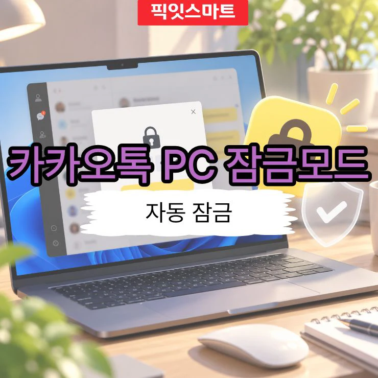 카카오톡 PC 잠금모드 설정 및 해제 방법, 자동 잠금까지 정리